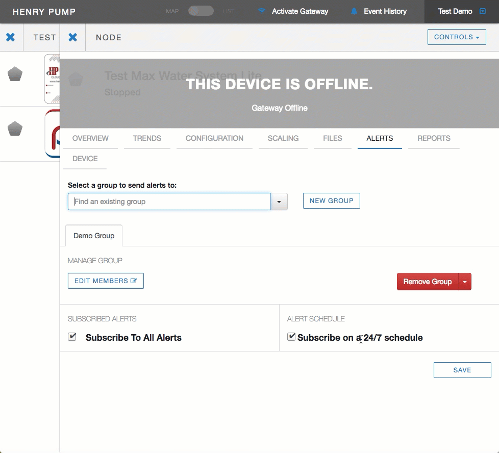 Edit an existing alert group